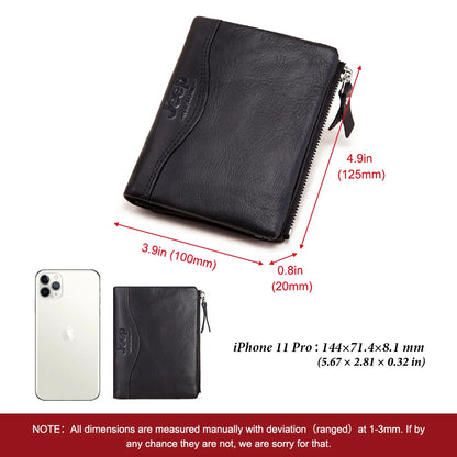 Premium Leather Bifold Wallet for Men