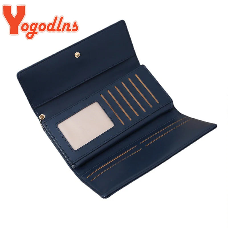 Yogodlns Elegant Long Wallet for Modern Women