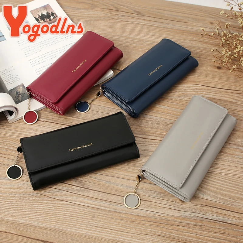 Yogodlns Elegant Long Wallet for Modern Women