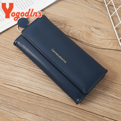 Yogodlns Elegant Long Wallet for Modern Women