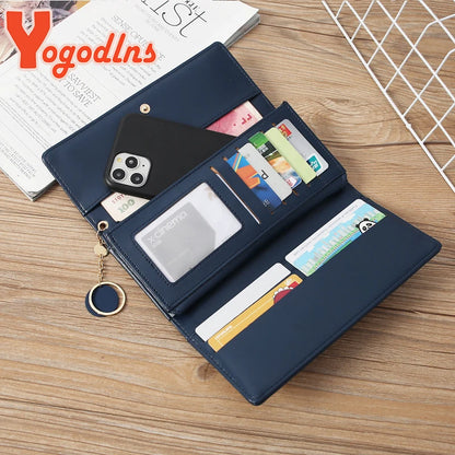 Yogodlns Elegant Long Wallet for Modern Women