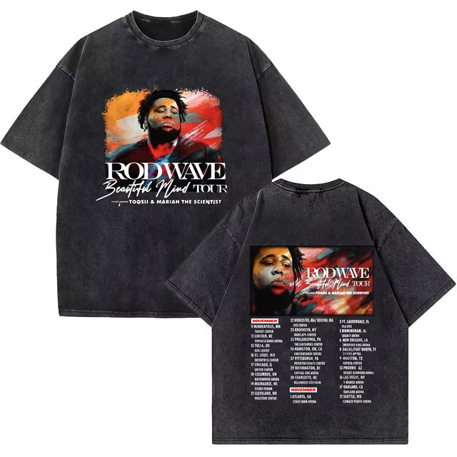 Vintage Washed Rod Wave Last Lap Tour 2024 Album Tee