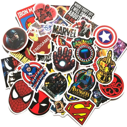 50-Pack Marvel Avengers Heroes Sticker Set