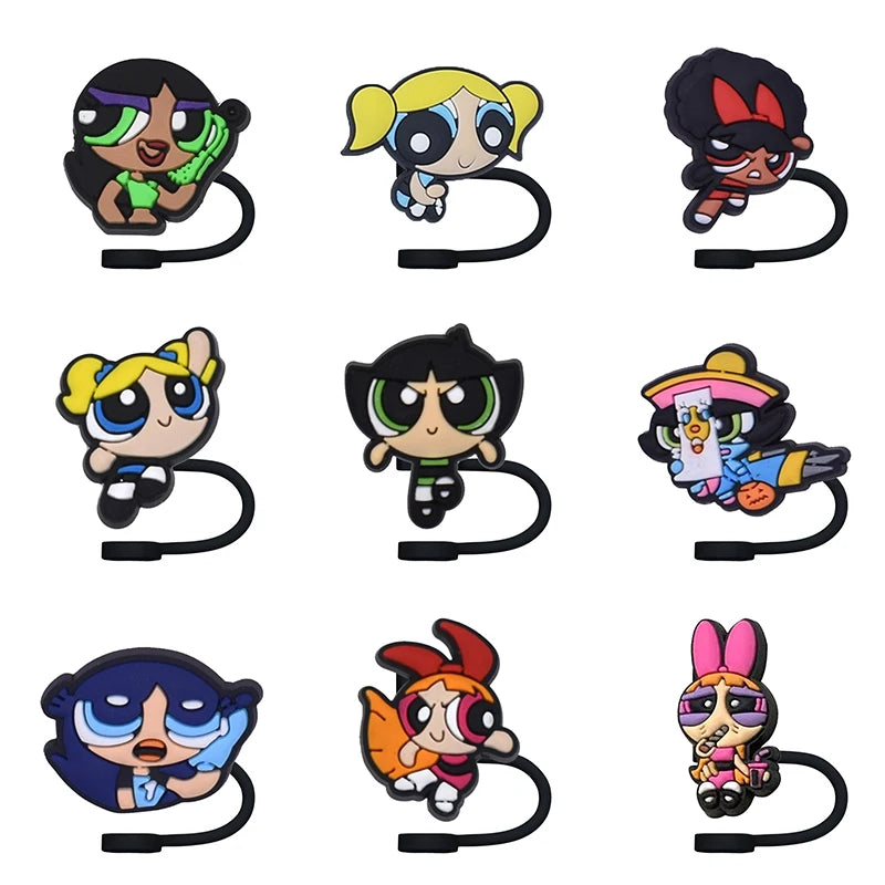 Powerpuff Girls Fun Straw Topper Cover for Hydration