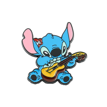 Charming Stitch Character Pins for Your Backpack