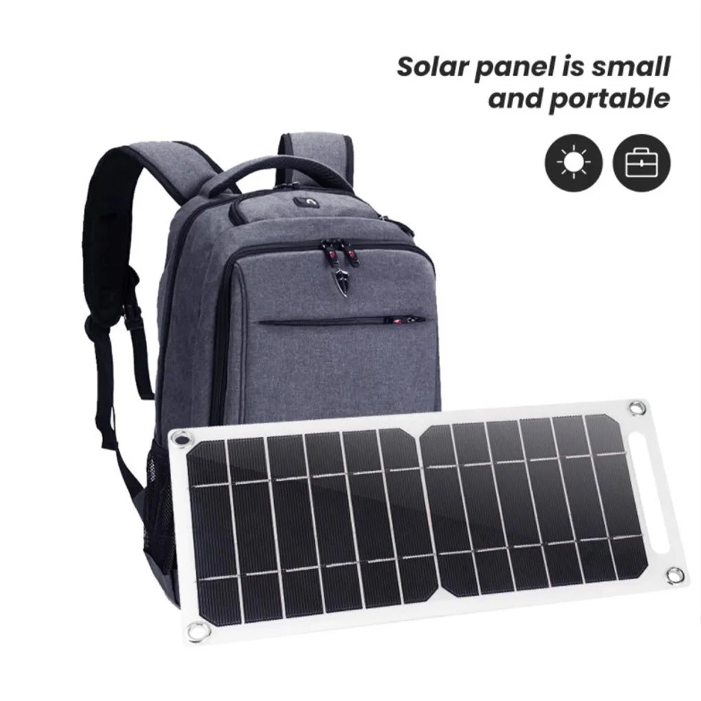 Portable 6W Waterproof Solar Charger for Hiking and Camping