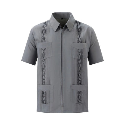 Men's Classic Cuban Camp Collar Shirt - "The Sheen Edition"