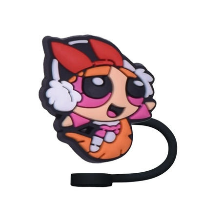 Powerpuff Girls Fun Straw Topper Cover for Hydration