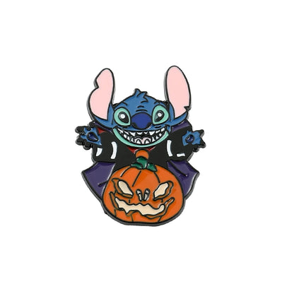 Charming Stitch Character Pins for Your Backpack