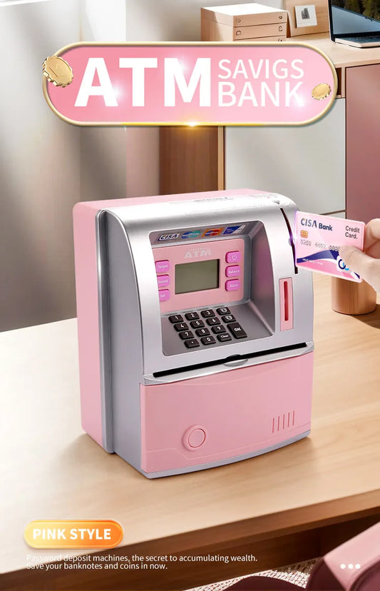 Interactive Children's Smart ATM Piggy Bank for Savings