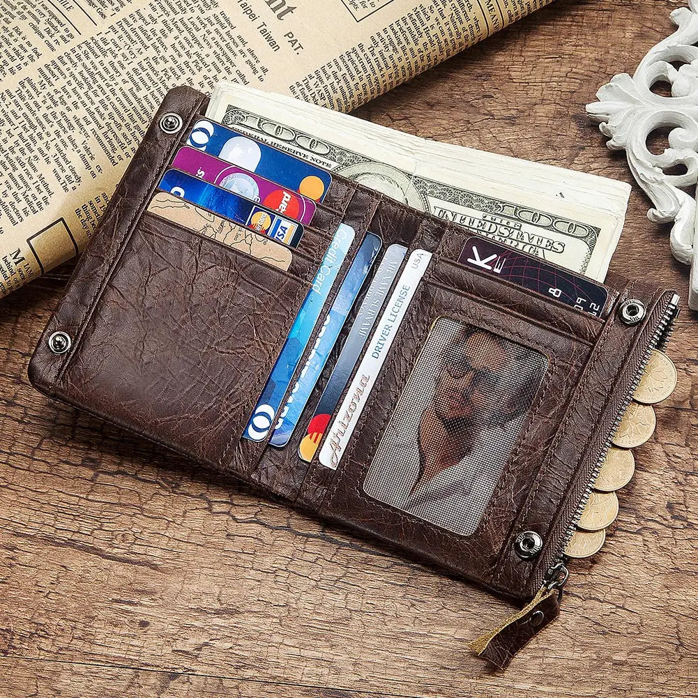 Premium Leather Bifold Wallet for Men