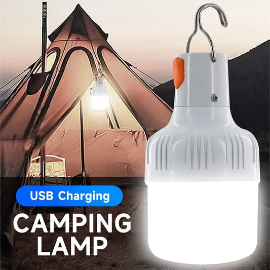 Portable High-Intensity USB Rechargeable LED Lantern for Camping and Emergencies