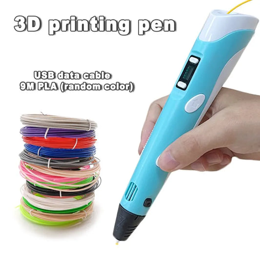 Creative USB 3D Art Pen with 9M Filament for DIY Drawing