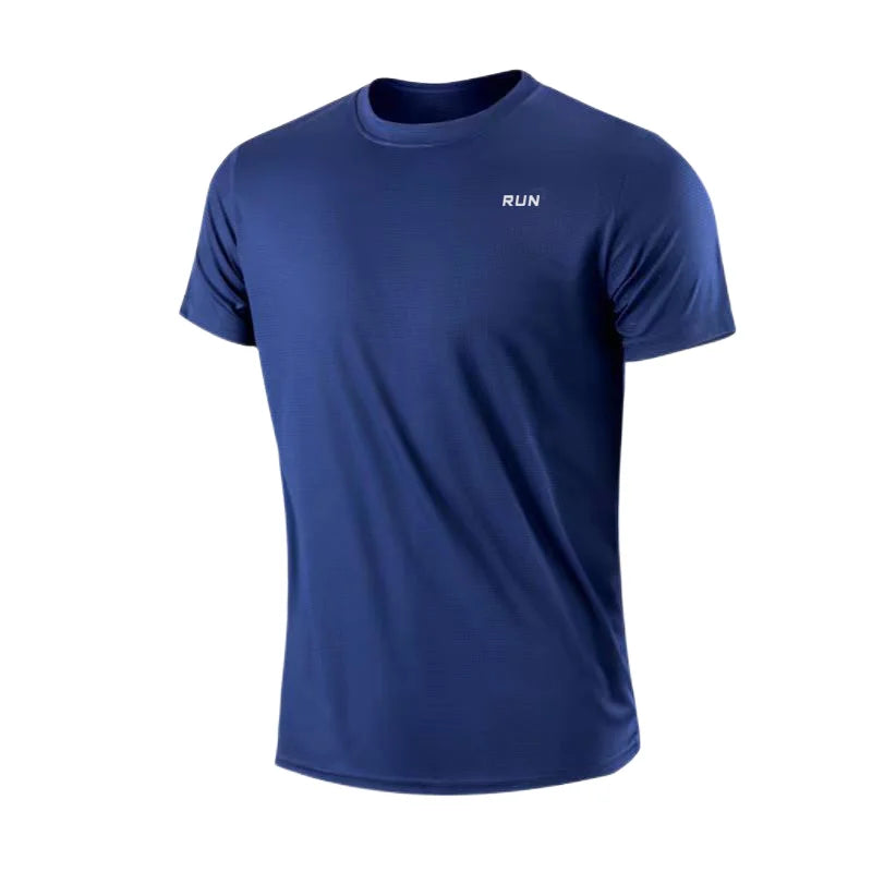 Men's Performance Quick-Dry Short Sleeve Running T-Shirt for Gym Training