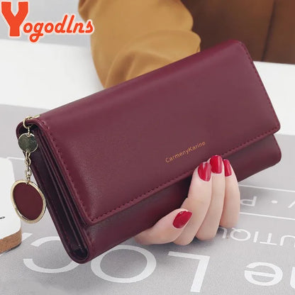 Yogodlns Elegant Long Wallet for Modern Women