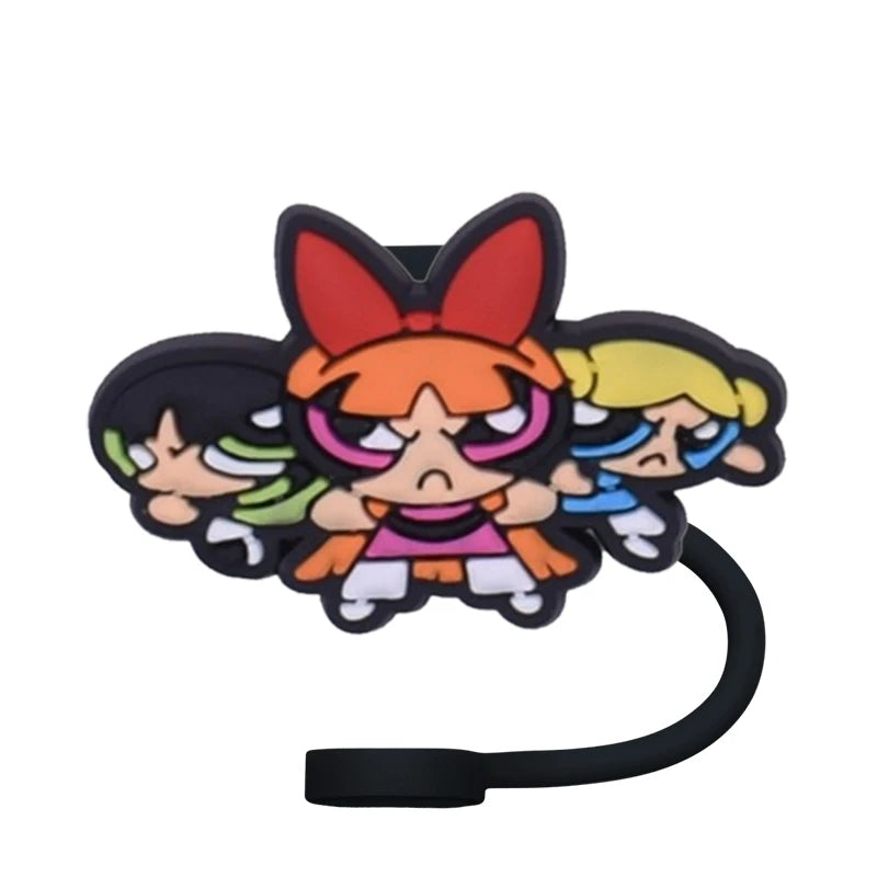 Powerpuff Girls Fun Straw Topper Cover for Hydration