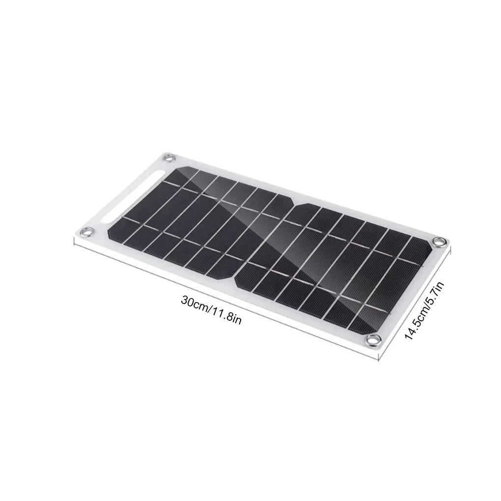 Portable 6W Waterproof Solar Charger for Hiking and Camping