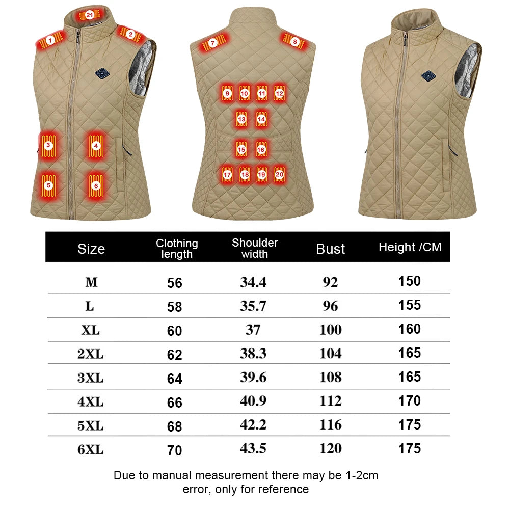 21-Zone Heated Vest for Men and Women