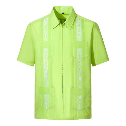 Men's Classic Cuban Camp Collar Shirt - "The Sheen Edition"