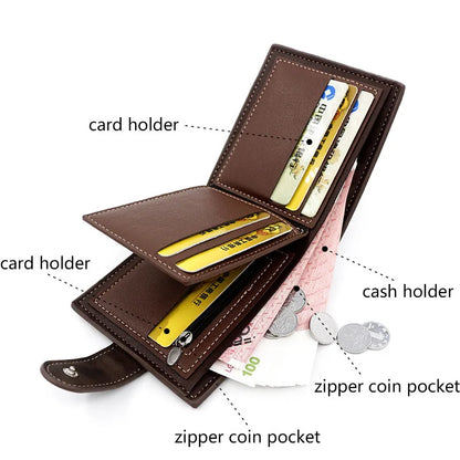 Men's Sleek Slim Card Holder Wallet