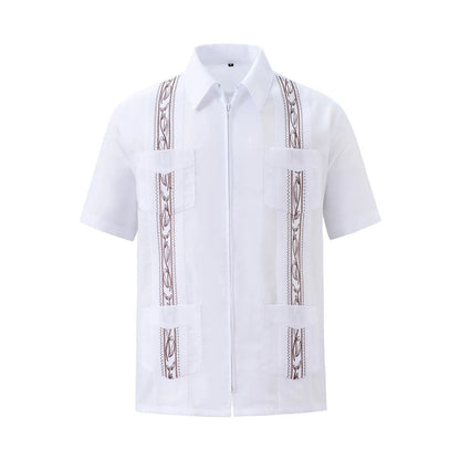 Men's Classic Cuban Camp Collar Shirt - "The Sheen Edition"