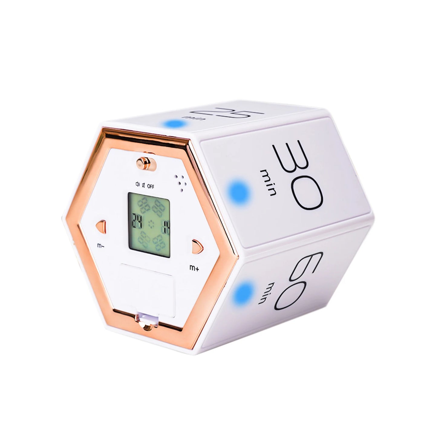 Innovative Hexagonal Countdown Timer with Gravity Flip Design