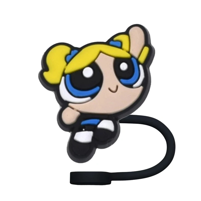 Powerpuff Girls Fun Straw Topper Cover for Hydration