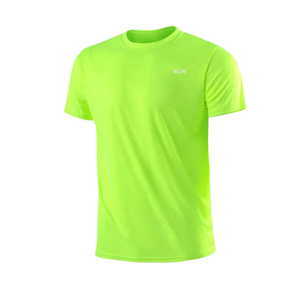 Men's Performance Quick-Dry Short Sleeve Running T-Shirt for Gym Training