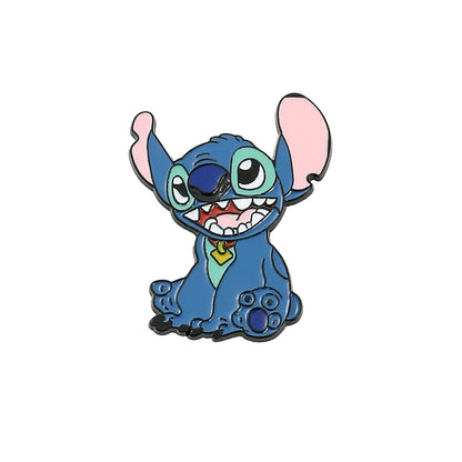 Charming Stitch Character Pins for Your Backpack