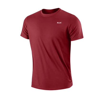 Men's Performance Quick-Dry Short Sleeve Running T-Shirt for Gym Training