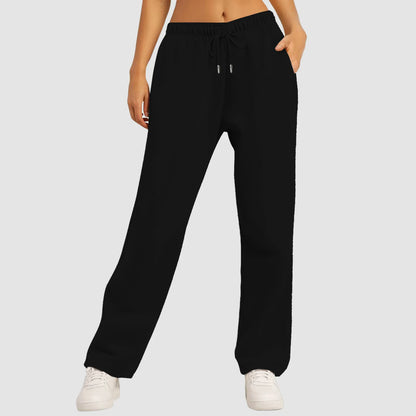 Chic Women’s Wide Leg Drawstring Lounge Pants