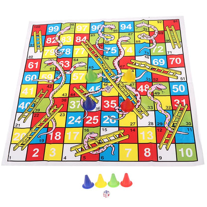 Educational Snake and Ladder Fun Board Game for Kids