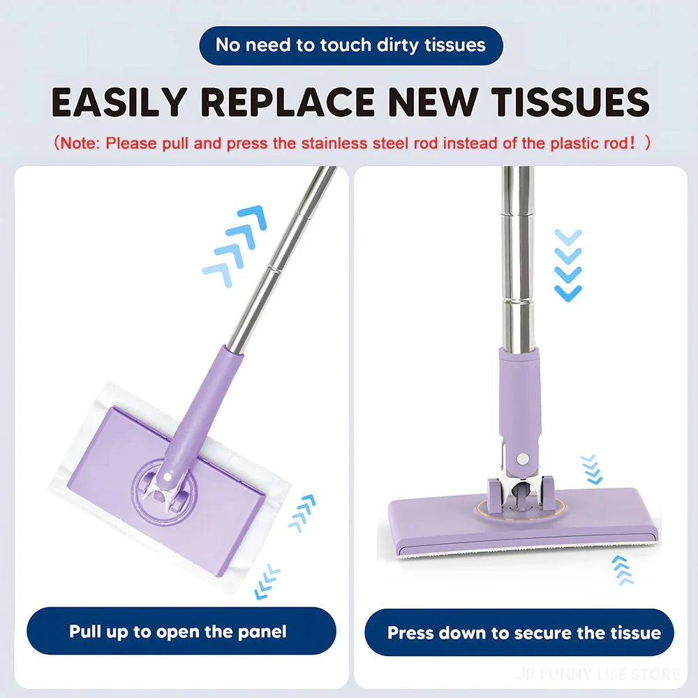 Effortless Touch-Free Cleaning Mop for Floors and Windows