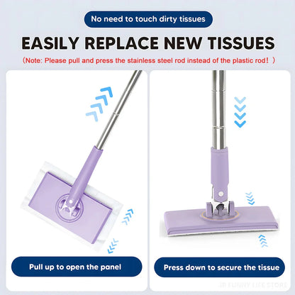 Effortless Touch-Free Cleaning Mop for Floors and Windows