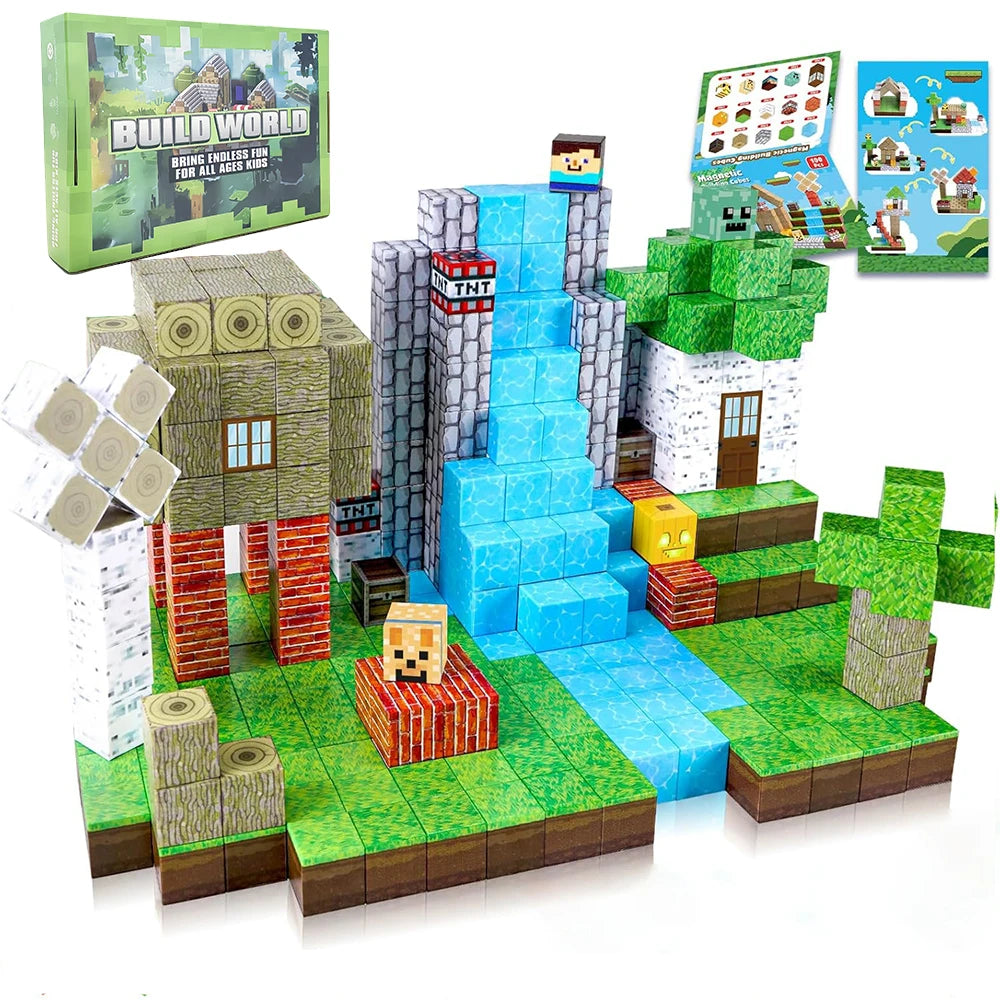 Creative 192PCS Magnetic Building Blocks Adventure Set