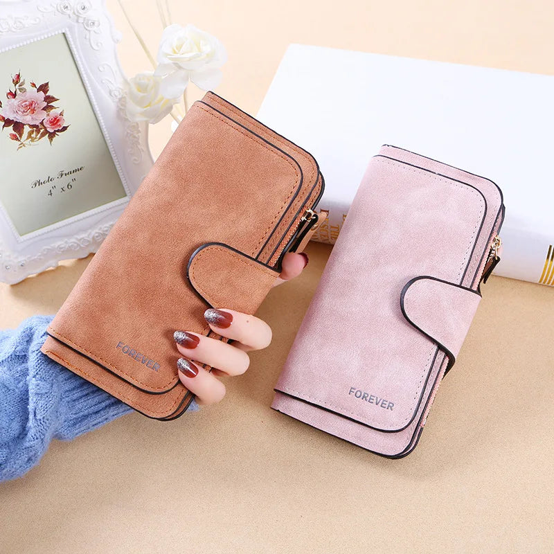 Elegant Women's Tri-Fold Wallet