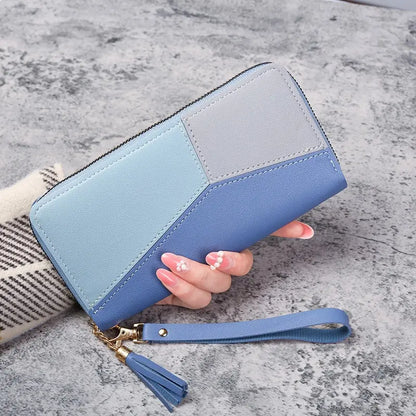 Chic PU Leather Zipper Wallet for Everyday Elegance