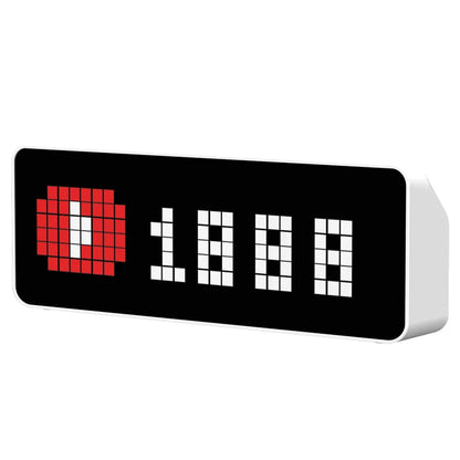 Smart Pixel Clock: Your YouTube Follower Tracker and Workspace Enhancer