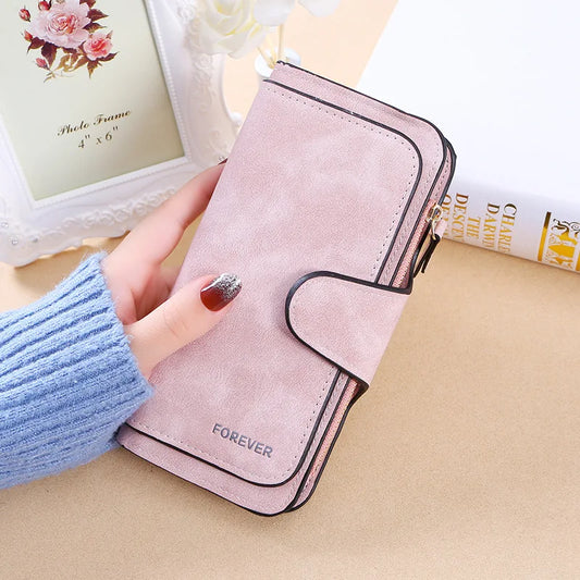 Elegant Women's Tri-Fold Wallet