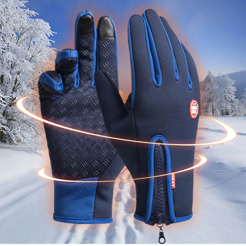 Thermal Touchscreen-Enabled Full Finger Gloves for Winter Comfort