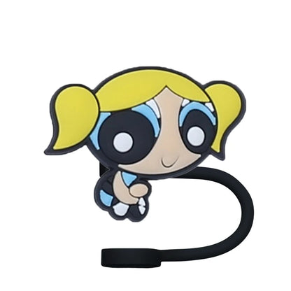 Powerpuff Girls Fun Straw Topper Cover for Hydration