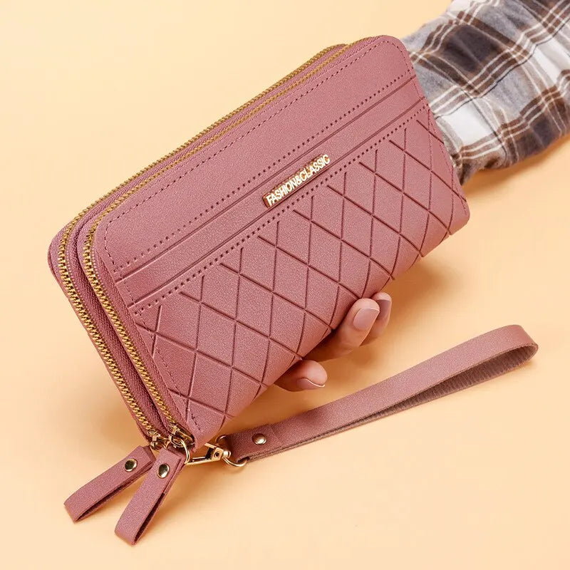 Chic Long Wallet for Women with Tassel Coin Holder and Ample Storage