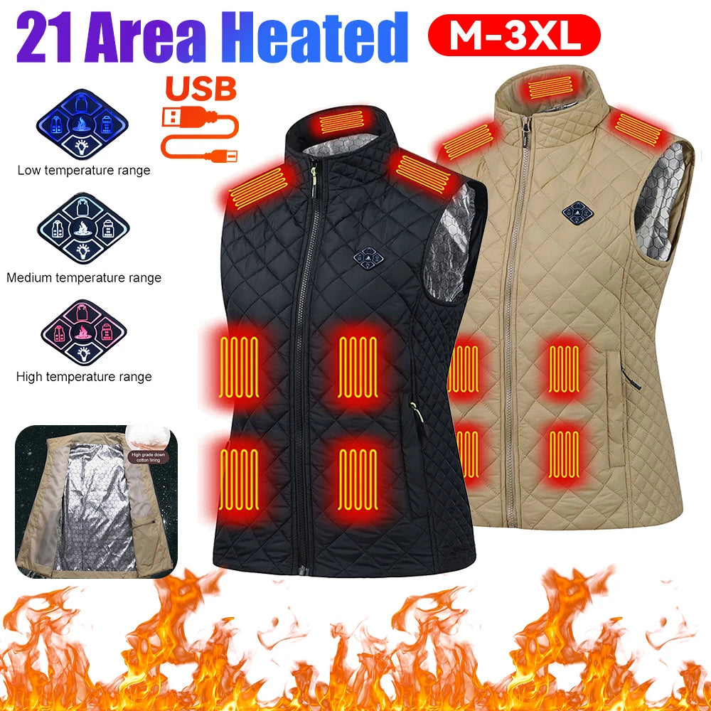 21-Zone Heated Vest for Men and Women