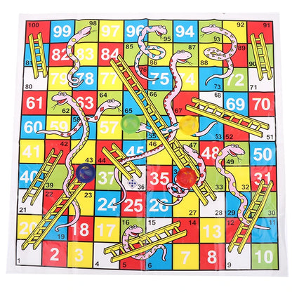 Educational Snake and Ladder Fun Board Game for Kids