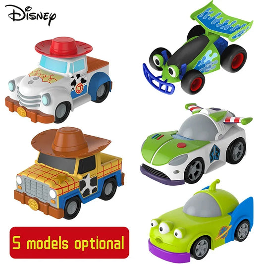 Toy Story Characters Pull-Back Adventure Cars: Buzz, Woody, Jessie, Rex & Alien